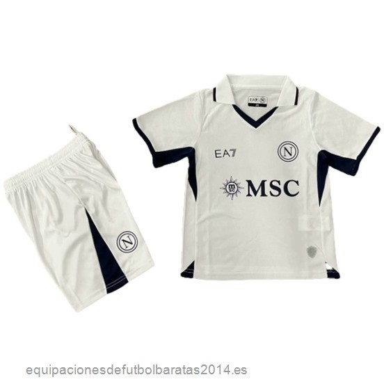 Nuevo 2ª Conjunto De Niños Napoli 24/25 Blanco Baratas